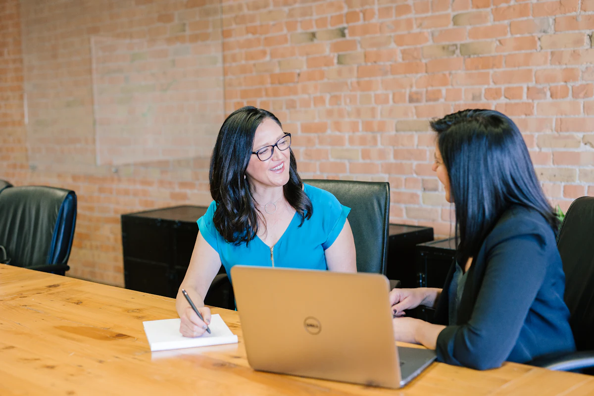 A property manager meeting with an owner